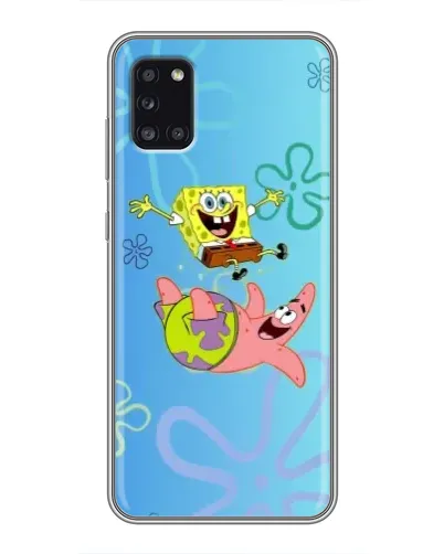 Чохол для Samsung Galaxy A31 (A315) з картинкою «Спанч Боб та Патрік»