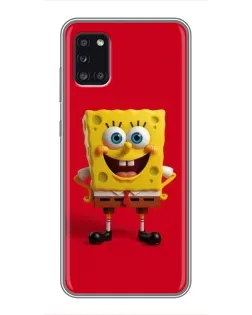 Чохол для Samsung Galaxy A31 (A315) з картинкою «Спанч Боб на червоному»