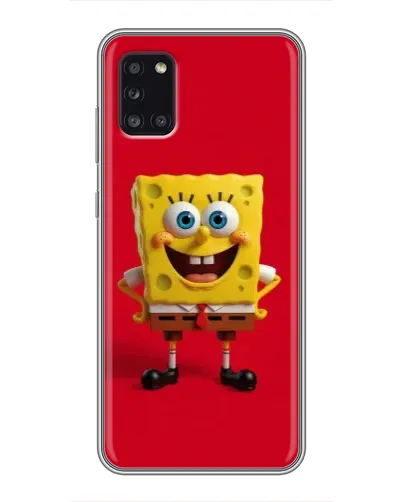 Чохол для Samsung Galaxy A31 (A315) з картинкою «Спанч Боб на червоному»