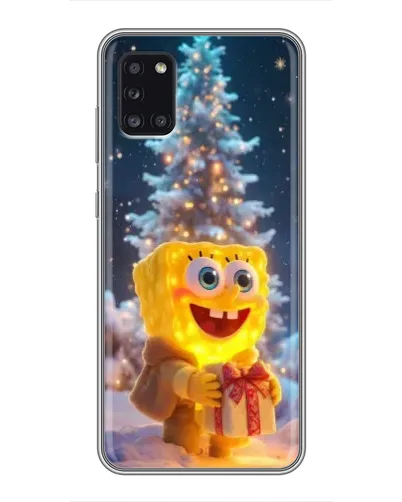 Чохол для Samsung Galaxy A31 (A315) з картинкою «Різдвяний Спанч Боб»