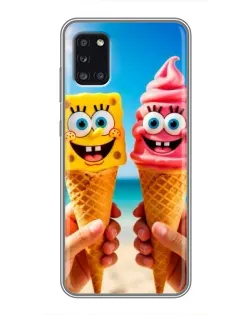 Чохол для Samsung Galaxy A31 (A315) з картинкою «Спанч Боб морозиво»