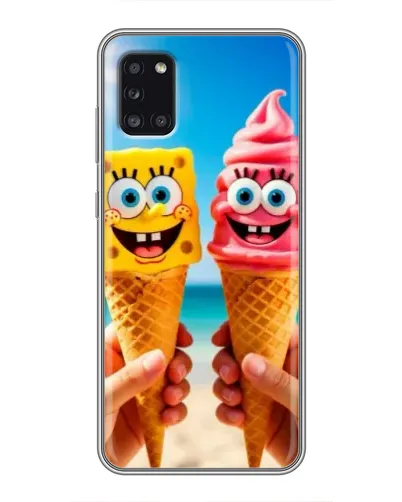 Чохол для Samsung Galaxy A31 (A315) з картинкою «Спанч Боб морозиво»