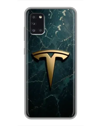 Чехол для Samsung Galaxy A31 (A315) с картинкой «Мраморная Tesla Gold»