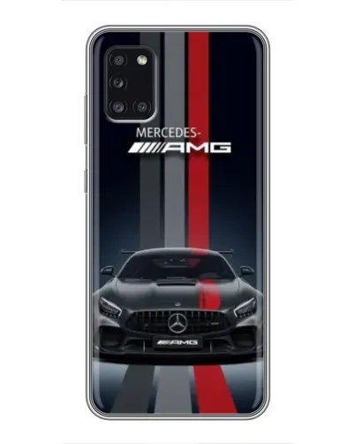 Чехол для Samsung Galaxy A31 (A315) с картинкой «Mercedes — белый карбон» Чехол для Samsung Galaxy A31 (A315) с картинкой «Mercedes — белый карбон»
