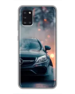 Чехол для Samsung Galaxy A31 (A315) с картинкой «Mercedes — ночной город»