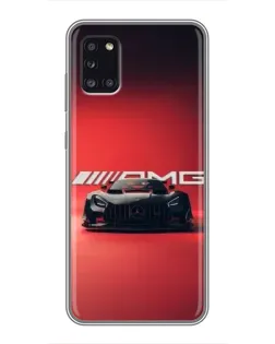 Чехол для Samsung Galaxy A31 (A315) с картинкой «Mercedes AMG — красная линия»