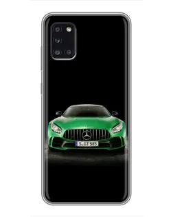 Чехол для Samsung Galaxy A31 (A315) с картинкой «Mercedes — неоновый лого»