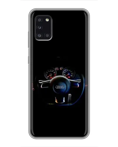 Чехол для Samsung Galaxy A31 (A315) с картинкой «Салон Audi — руль»