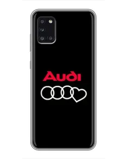 Чехол для Samsung Galaxy A31 (A315) с картинкой «Логотип Audi Heart»