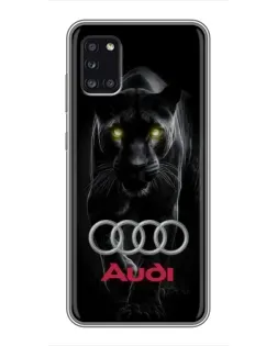 Чехол для Samsung Galaxy A31 (A315) с картинкой «Пантера и Audi»