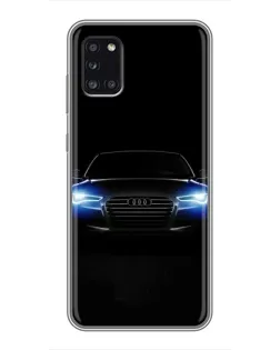 Чехол для Samsung Galaxy A31 (A315) с картинкой «Audi в неоне»