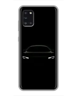 Чехол для Samsung Galaxy A31 (A315) с картинкой «Взгляд Audi в темноте»