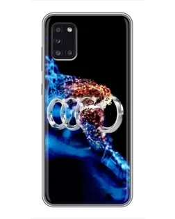Чехол для Samsung Galaxy A31 (A315) с картинкой «Энергия лого Audi»