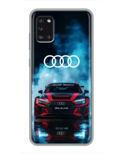 Чехол для Samsung Galaxy A31 (A315) с картинкой «Audi Sport — неон»