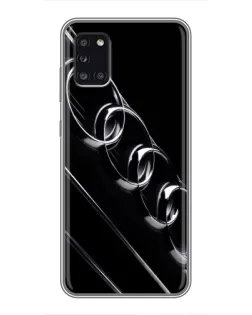 Чехол для Samsung Galaxy A31 (A315) с картинкой «Audi — абстрактные кольца»
