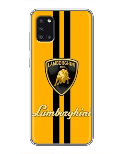 Чехол для Samsung Galaxy A31 (A315) с картинкой «Lamborghini Stripe желтый»