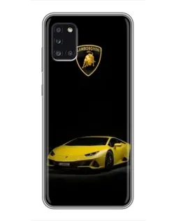 Чехол для Samsung Galaxy A31 (A315) с картинкой «Lamborghini желтый акцент»