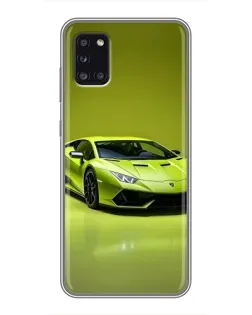 Чехол для Samsung Galaxy A31 (A315) с картинкой «Салатовый Lamborghini Huracan»