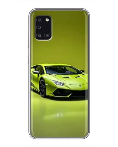 Чехол для Samsung Galaxy A31 (A315) с картинкой «Салатовый Lamborghini Huracan»