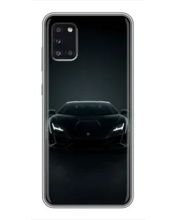 Чехол для Samsung Galaxy A31 (A315) с картинкой «Черный Lamborghini Aventador»