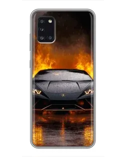 Чехол для Samsung Galaxy A31 (A315) с картинкой «Lamborghini в огне»