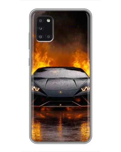 Чехол для Samsung Galaxy A31 (A315) с картинкой «Lamborghini в огне»