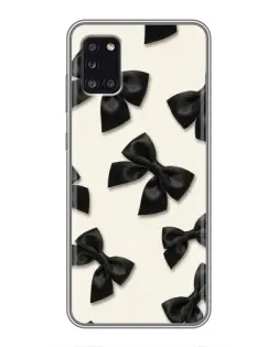Чехол для Samsung Galaxy A31 (A315) с картинкой «Черные бантики»