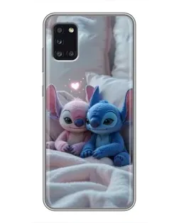 Чехол для Samsung Galaxy A31 (A315) с картинкой «Плюшевые Стич Ангел»