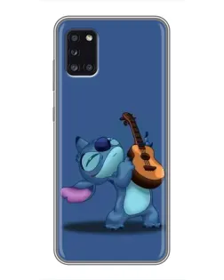 Чехол для Samsung Galaxy A31 (A315) с картинкой «Стич с укулеле»