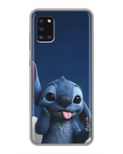 Чехол для Samsung Galaxy A31 (A315) с картинкой «Стич в облаках»
