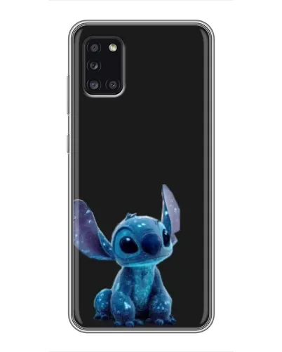 Чехол для Samsung Galaxy A31 (A315) с картинкой «Стич на черном»