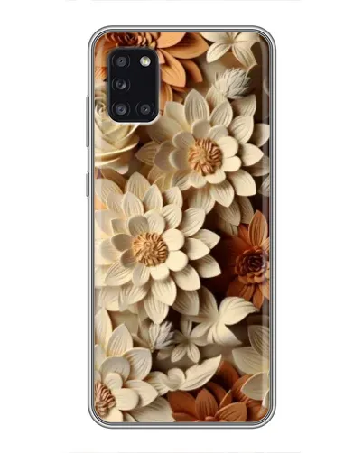 Чехол для Samsung Galaxy A31 (A315) с картинкой «Бежевый флористический декор» Чехол для Samsung Galaxy A31 (A315) с картинкой «Бежевый флористический декор»