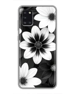 Чехол для Samsung Galaxy A31 (A315) с картинкой «Монохромные астры» Чехол для Samsung Galaxy A31 (A315) с картинкой «Монохромные астры»