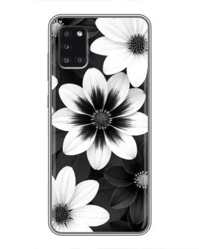 Чехол для Samsung Galaxy A31 (A315) с картинкой «Монохромные астры» Чехол для Samsung Galaxy A31 (A315) с картинкой «Монохромные астры»
