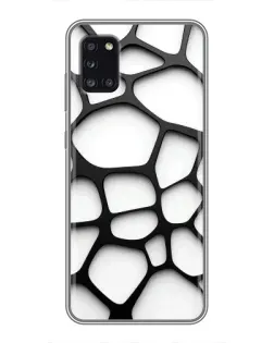 Чехол для Samsung Galaxy A31 (A315) с картинкой «Белая объемная сетка» Чехол для Samsung Galaxy A31 (A315) с картинкой «Белая объемная сетка»