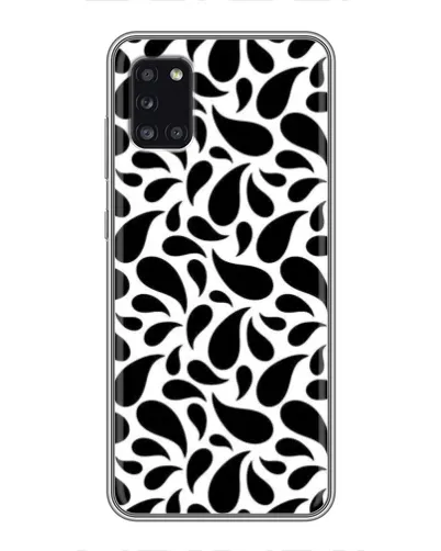 Чехол для Samsung Galaxy A31 (A315) с картинкой «Контрастные черные капли» Чехол для Samsung Galaxy A31 (A315) с картинкой «Контрастные черные капли»