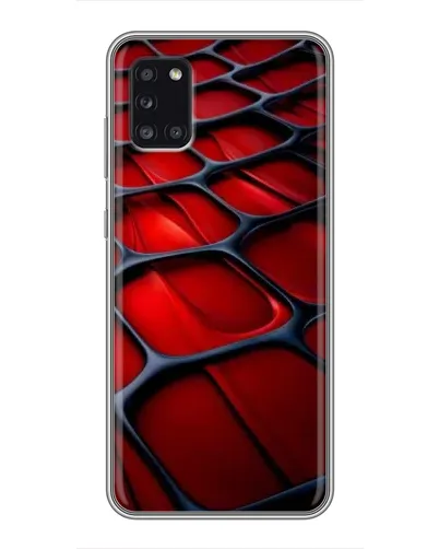 Чехол для Samsung Galaxy A31 (A315) с картинкой «Красная глянцевая сетка» Чехол для Samsung Galaxy A31 (A315) с картинкой «Красная глянцевая сетка»