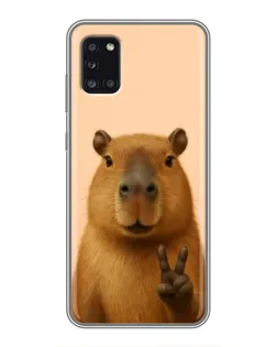 Чехол для Samsung Galaxy A31 (A315) с картинкой «Капибара виктория» Чехол для Samsung Galaxy A31 (A315) с картинкой «Капибара виктория»