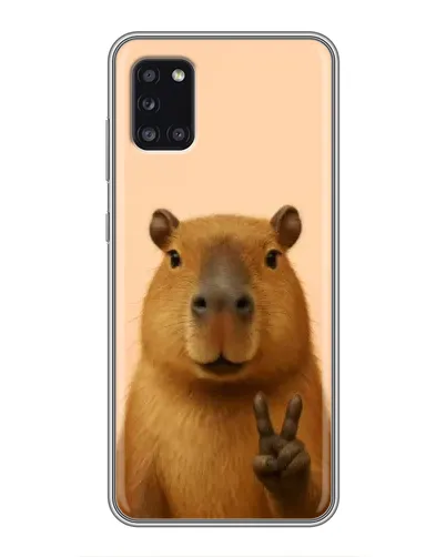 Чехол для Samsung Galaxy A31 (A315) с картинкой «Капибара виктория»