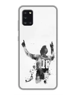 Чехол для Samsung Galaxy A31 (A315) с картинкой «Черно-белый силуэт Месси» Чехол для Samsung Galaxy A31 (A315) с картинкой «Черно-белый силуэт Месси»