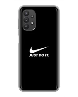 Чехол для Samsung Galaxy A32 (5G) с картинкой «Минимализм от Nike»