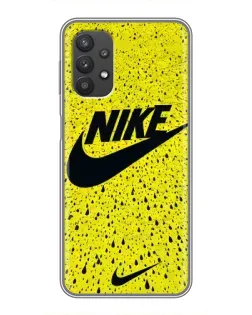Чехол для Samsung Galaxy A32 (5G) с картинкой «Желтый текстурный Nike»