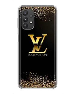 Чехол для Samsung Galaxy A32 (5G) с картинкой «LV — золотые искры»