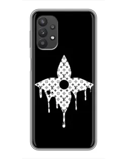 Чехол для Samsung Galaxy A32 (5G) с картинкой «Цветочная монограмма»