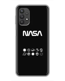 Чехол для Samsung Galaxy A32 (5G) с картинкой «NASA — технический принт»