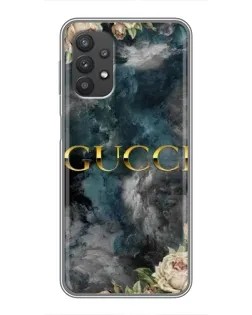 Чехол для Samsung Galaxy A32 (5G) с картинкой «Абстрактные цветы Gucci»