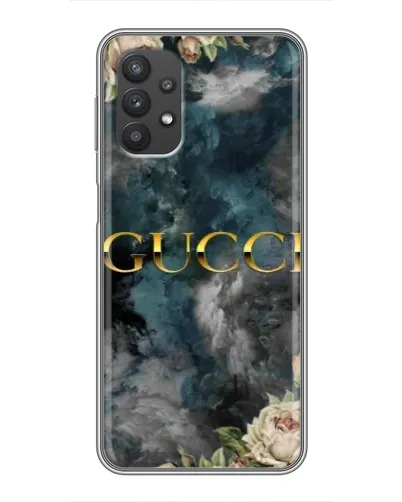 Чехол для Samsung Galaxy A32 (5G) с картинкой «Абстрактные цветы Gucci»