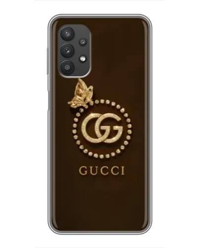 Чехол для Samsung Galaxy A32 (5G) с картинкой «Gucci — золотая бабочка»