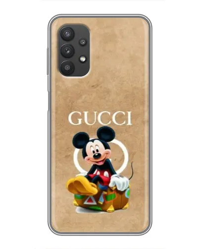 Чехол для Samsung Galaxy A32 (5G) с картинкой «Микки Маус Gucci — крафт»