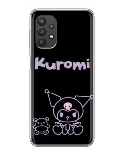 Чохол для Samsung Galaxy A32 (5G) з картинкою «Kuromi — чорний мінімалізм»